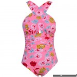 Limsea Women Swimwear Bikini Tankini Padded Floral Backless High Waist One Piece Plus Size Pink B07NXZLD34